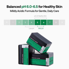 MEDIHEAL mask serum on palm showing lightweight calming formulation