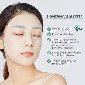 MEDIHEAL essence poured into palm to show hydrating, calming serum
