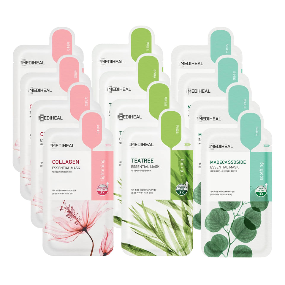 MEDIHEAL front packaging showing the 12-pack combo and convenient gift-ready box