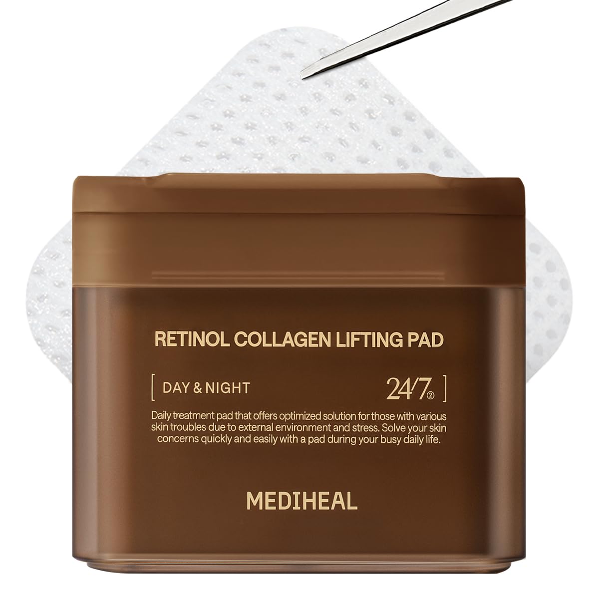 MEDIHEAL front packaging showing lifting pads for convenient firming