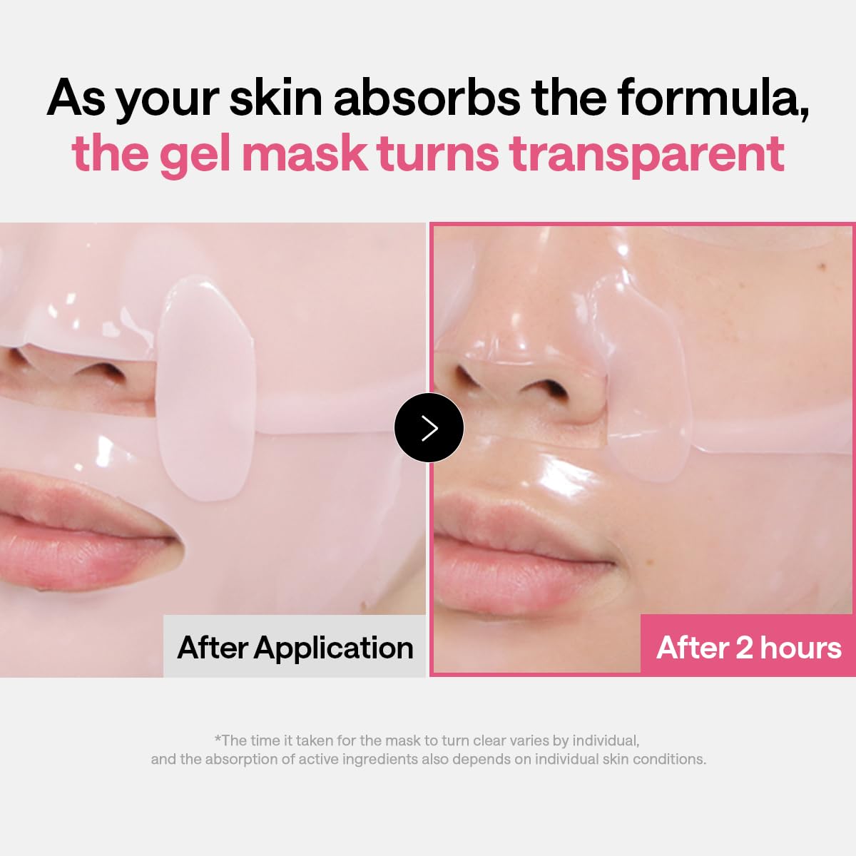 MEDIHEAL pouring collagen essence into mask to show concentrated dose