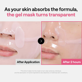 MEDIHEAL pouring collagen essence into mask to show concentrated dose