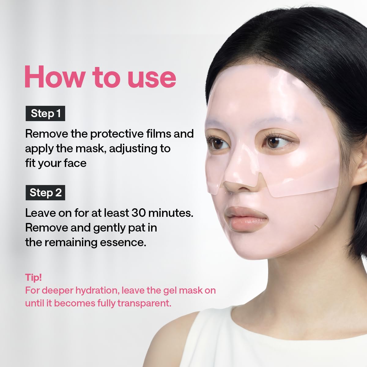 MEDIHEAL ingredient label close-up highlighting gentle formula