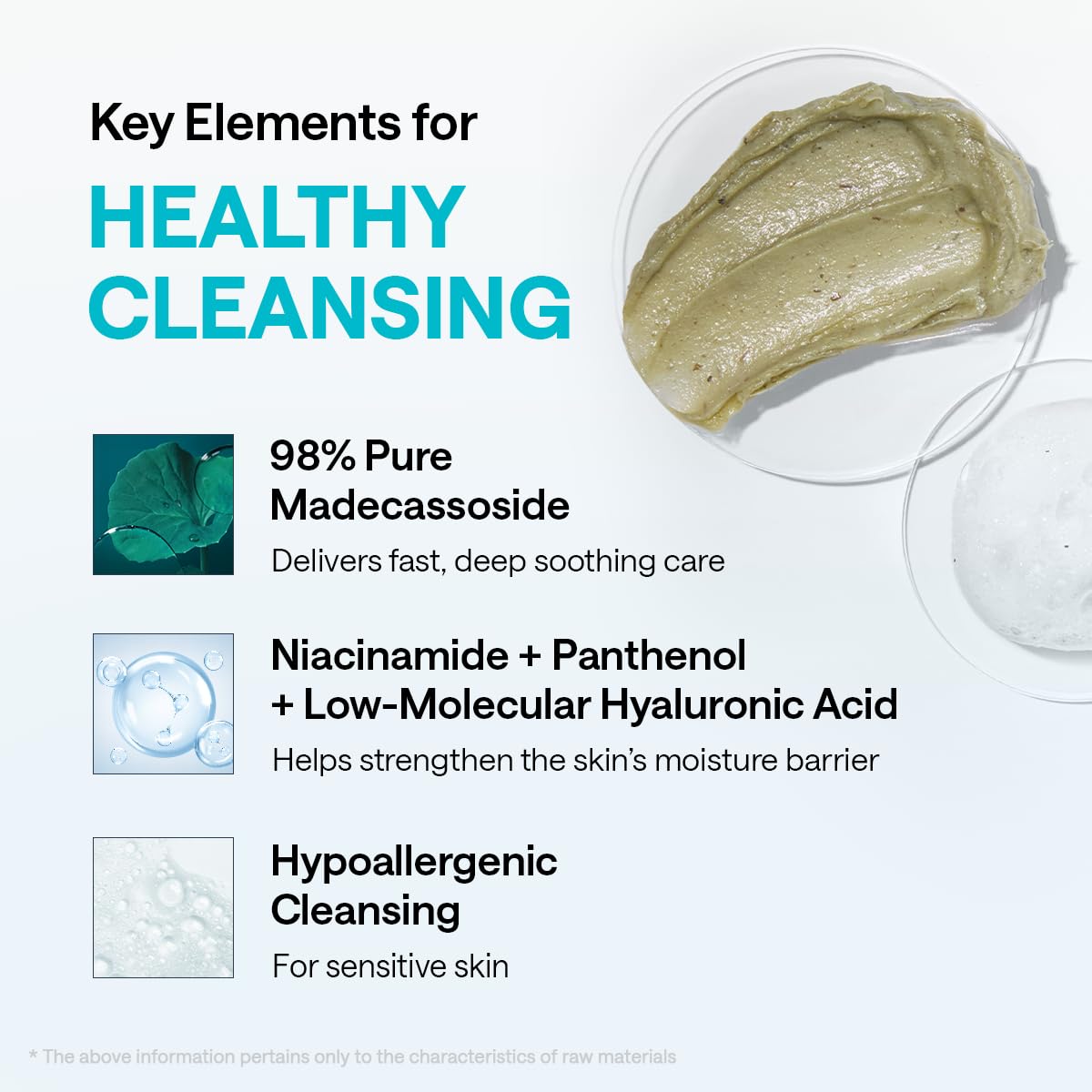 MEDIHEAL lathered into soft foam in hand for gentle cleansing