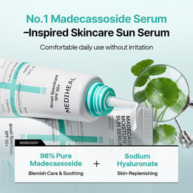 MEDIHEAL product spread on hand showing even coverage and non-sticky benefit