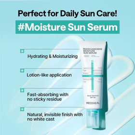 MEDIHEAL close-up of ingredient panel highlights madecassoside and hydration benefit