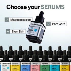 MEDIHEAL close-up of serum texture demonstrating lightweight hydration benefit