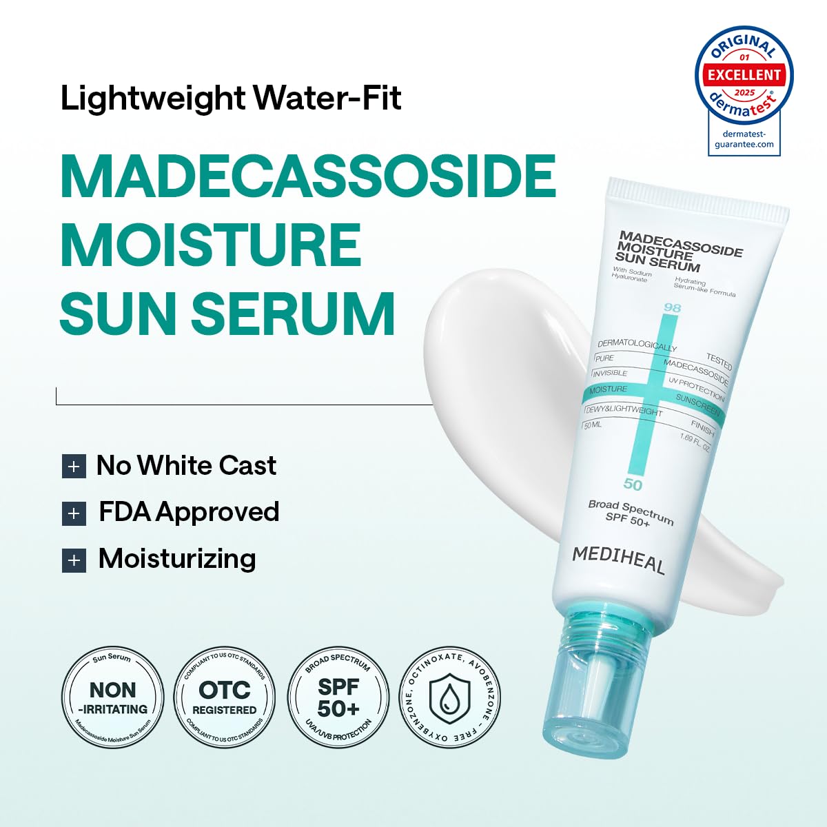 MEDIHEAL serum texture pumped onto hand demonstrating fast absorption benefit