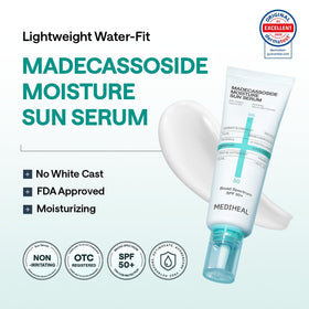 MEDIHEAL serum texture pumped onto hand demonstrating fast absorption benefit
