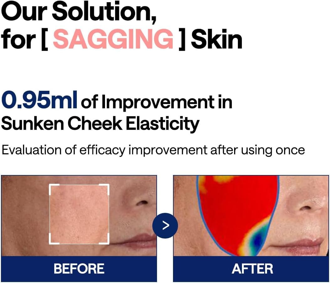 MEDIHEAL pad being applied to cheek to boost hydration and firmness