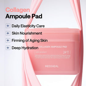 MEDIHEAL close-up of pad fabric texture showing gentle vegan fibers