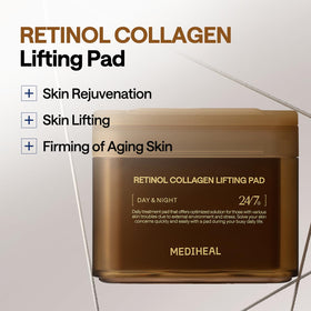 MEDIHEAL pad soaked in essence demonstrating retinol collagen delivery