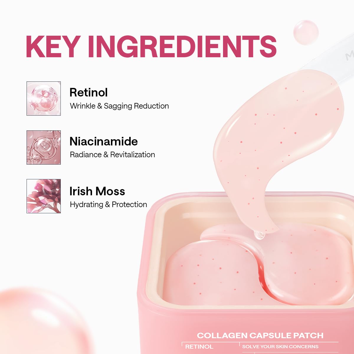 MEDIHEAL patch across smile line showing wrinkle-targeting benefit