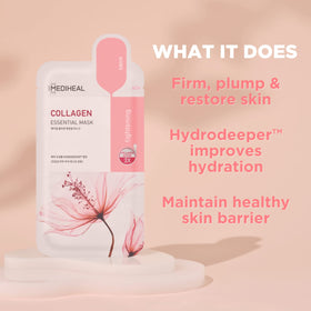 MEDIHEAL close-up of biodegradable sheet texture for better absorption