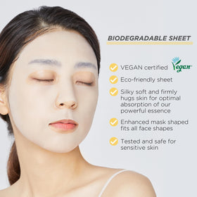 MEDIHEAL sheet detail showing precise cutouts for snug fit and comfort