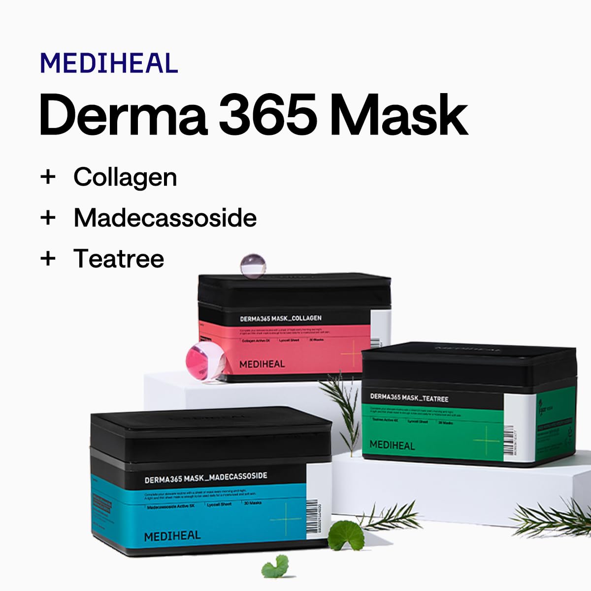 MEDIHEAL sheet held in hand for scale indicating generous size and full-face coverage