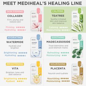 MEDIHEAL FSC-certified carton detail emphasizing eco-friendly packaging