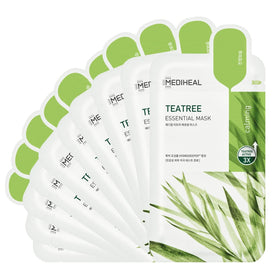 MEDIHEAL front packaging showing 10-sheet kit and calming benefits