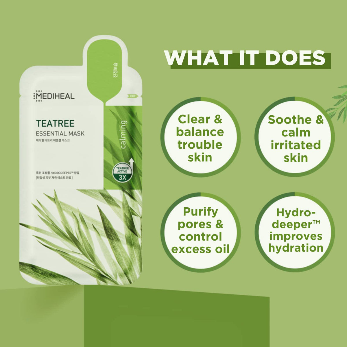 MEDIHEAL open pouch with masks visible for easy grab-and-use convenience