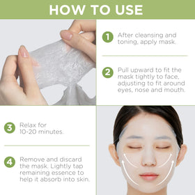 Dispensed serum from MEDIHEAL mask showing lightweight hydration and glow