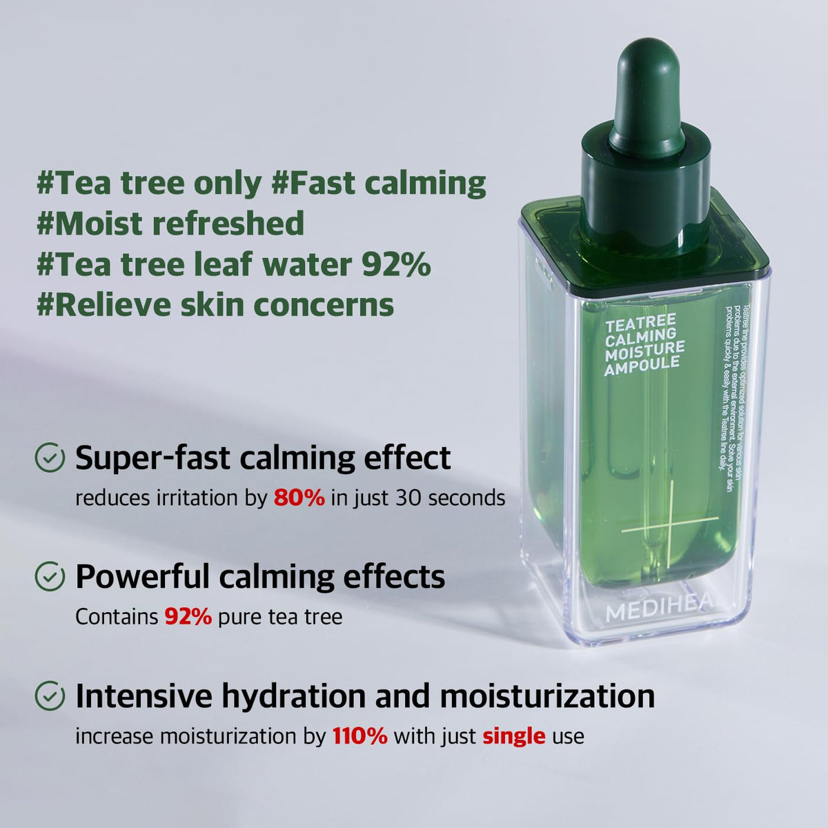 MEDIHEAL ampoule dropper dispensing lightweight texture for fast absorption