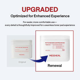 MEDIHEAL embossed pad close-up revealing exfoliating texture