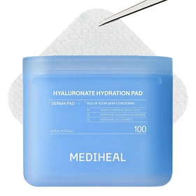 MEDIHEAL front packaging showing 100-count pads and product benefit