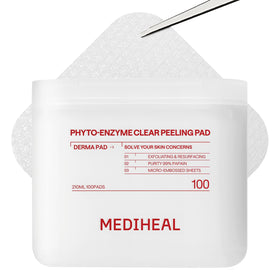 MEDIHEAL front jar packaging showing 100 pads and label benefits