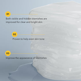 MEDIHEAL pad placed under eye demonstrating targeted brightening benefit