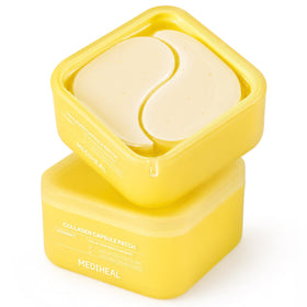 MEDIHEAL front packaging showing vitamin C capsule eye patches and count benefits