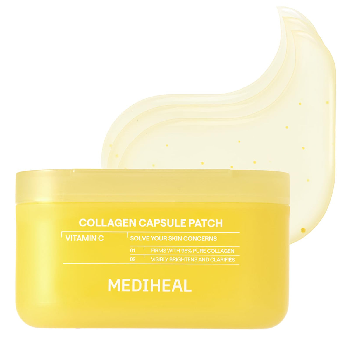 MEDIHEAL close-up hydrogel texture highlighting gentle adhesion and moisture