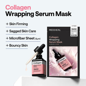 MEDIHEAL essence texture on fingertip showing serum concentration and absorption
