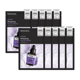 MEDIHEAL front packaging showing 10-sheet box and clear benefits