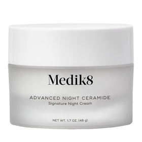 Medik8 jar front view showing product packaging and clear brand labeling for trust