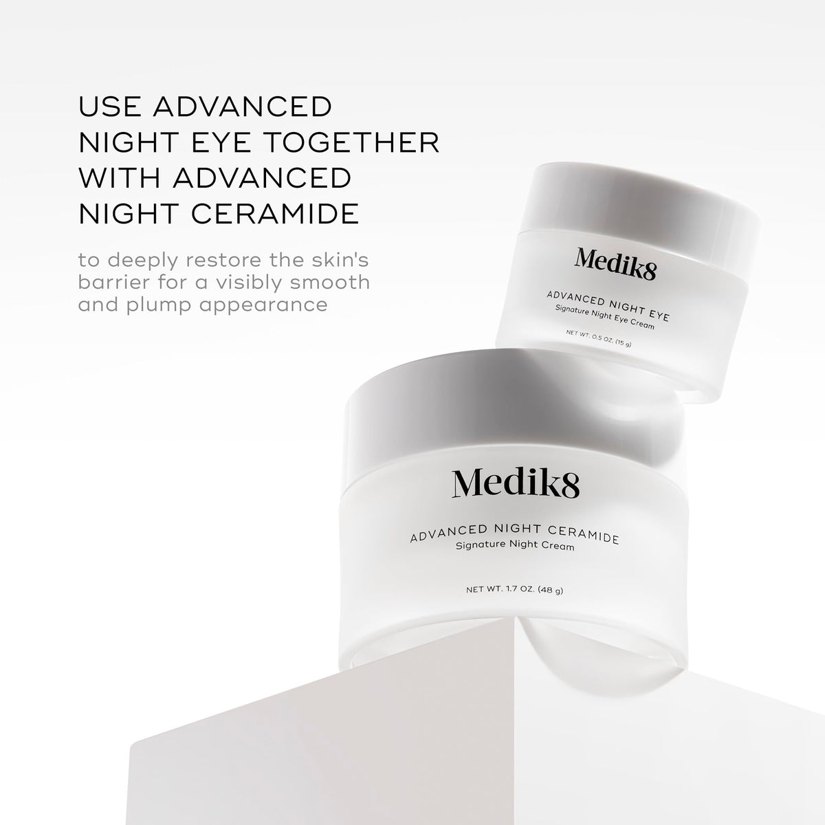 medik8 next to coin size comparison highlights compact 0.5 oz travel-friendly convenience