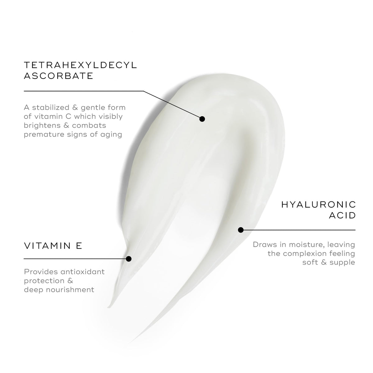 Medik8 cream being applied on hand to show spreadability and fast absorption