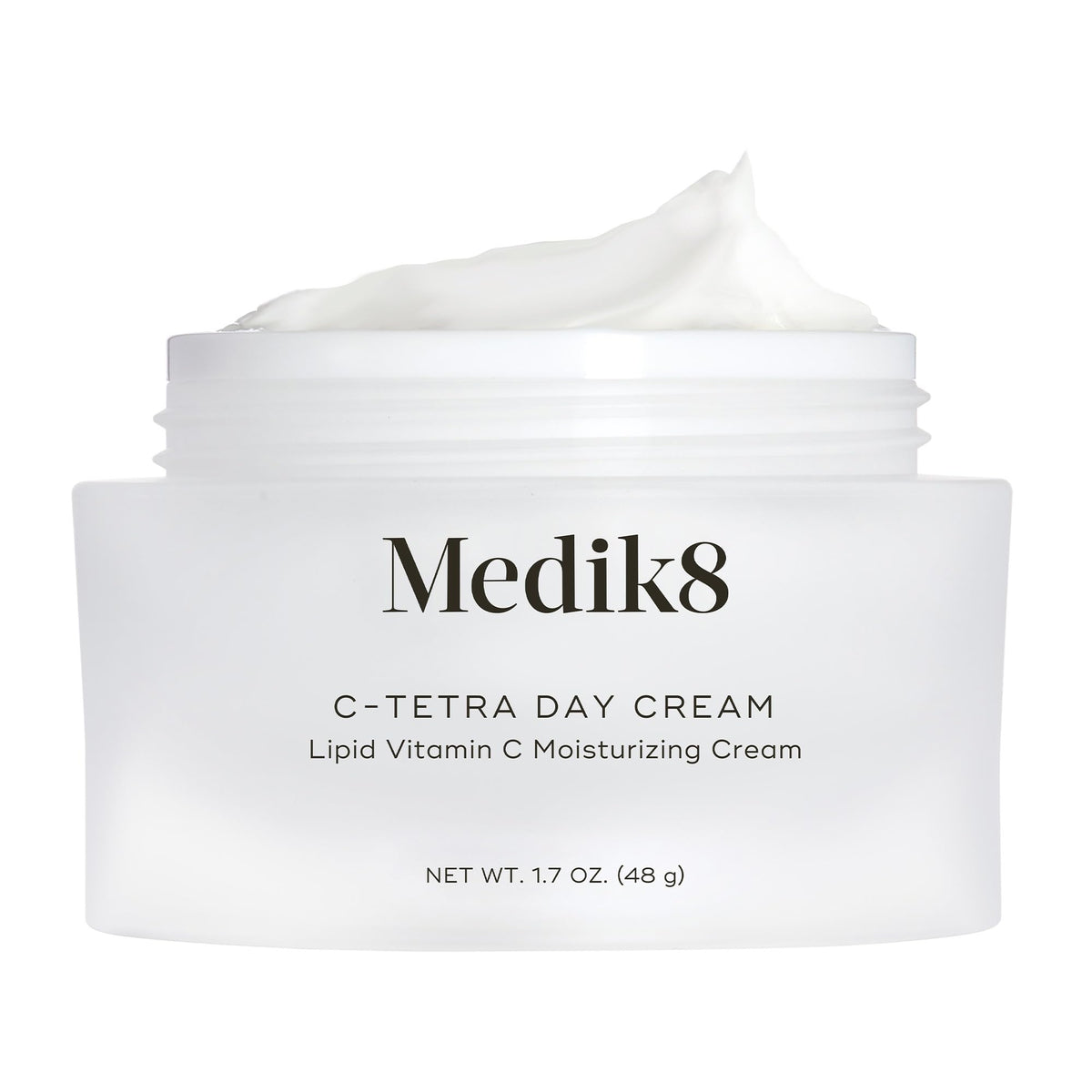 Medik8 front packaging showing jar and label for quick identification and trust
