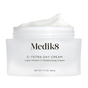Medik8 front packaging showing jar and label for quick identification and trust