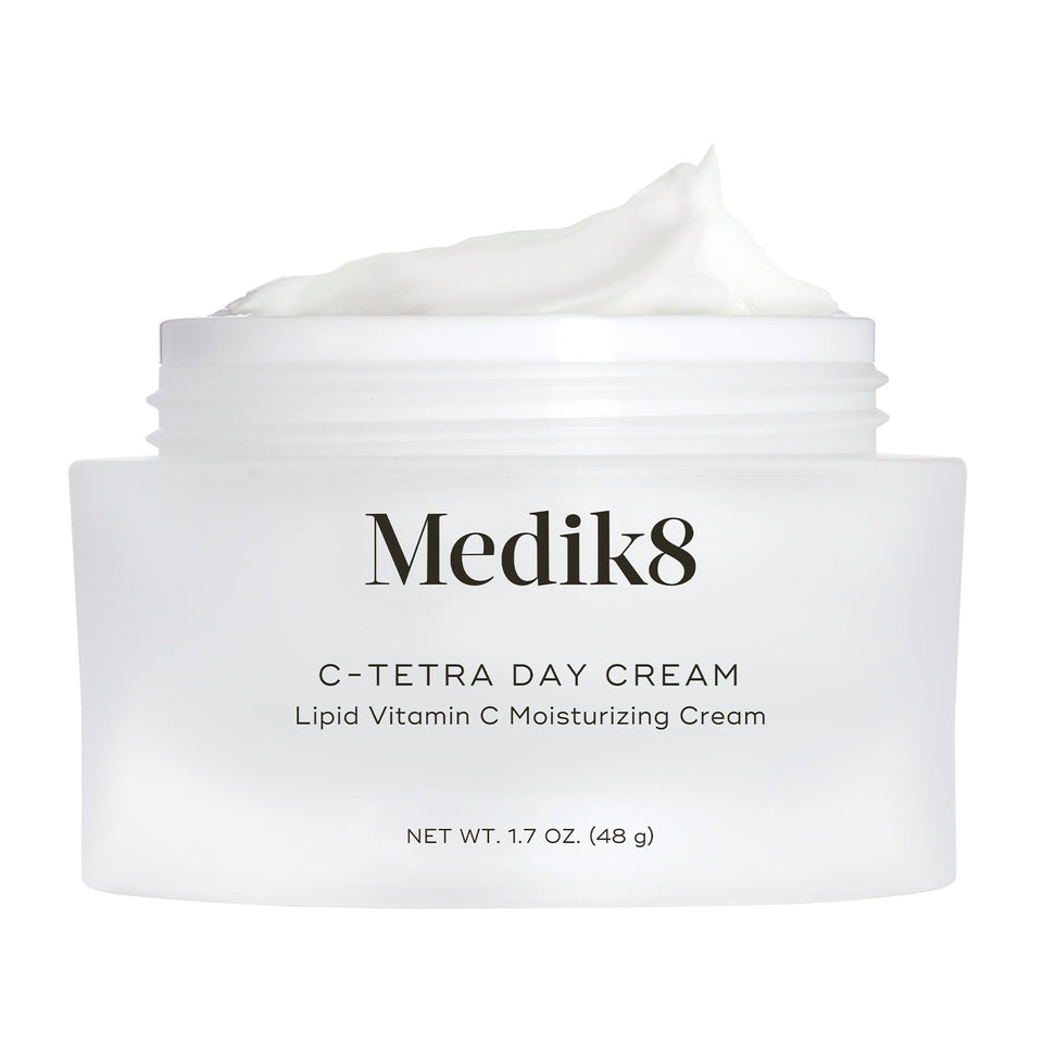 Medik8 front packaging showing jar and label for quick identification and trust