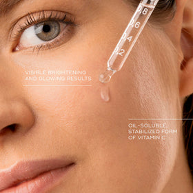 Medik8 serum texture close-up on palm, lightweight fast-absorbing hydration benefit