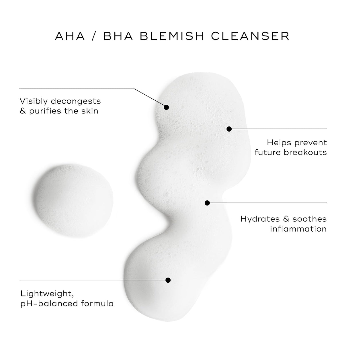 Medik8 foamy lather in hand demonstrating gentle cleansing and effective oil removal benefits