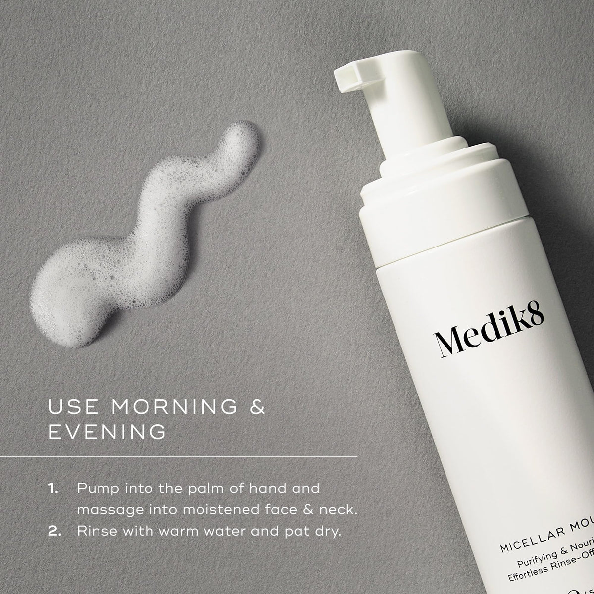Medik8 label close-up showing ingredient names and formulation clarity benefits