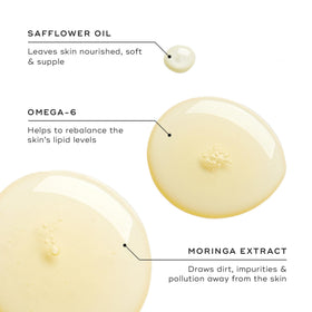 Medik8 cleansing oil texture close-up showing silky, non-greasy finish