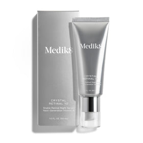 Medik8 bottle front packaging showing product and benefit of targeted firming