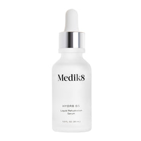 Medik8 Hydr8 B5 front bottle showing pipette and product benefit