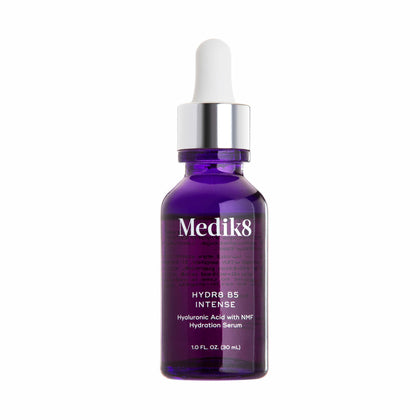 Medik8 front bottle view showing sleek serum packaging and brand clarity