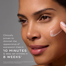 medik8 Liquid Peptides closeup label displays concentration and active claims benefit: easy ingredient info