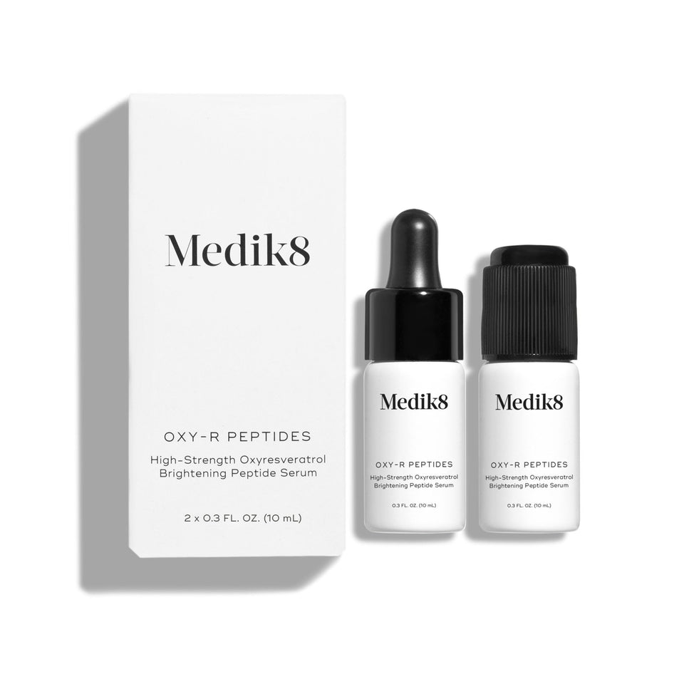 medik8 Oxy-R Peptides front packaging showing clear label and benefits