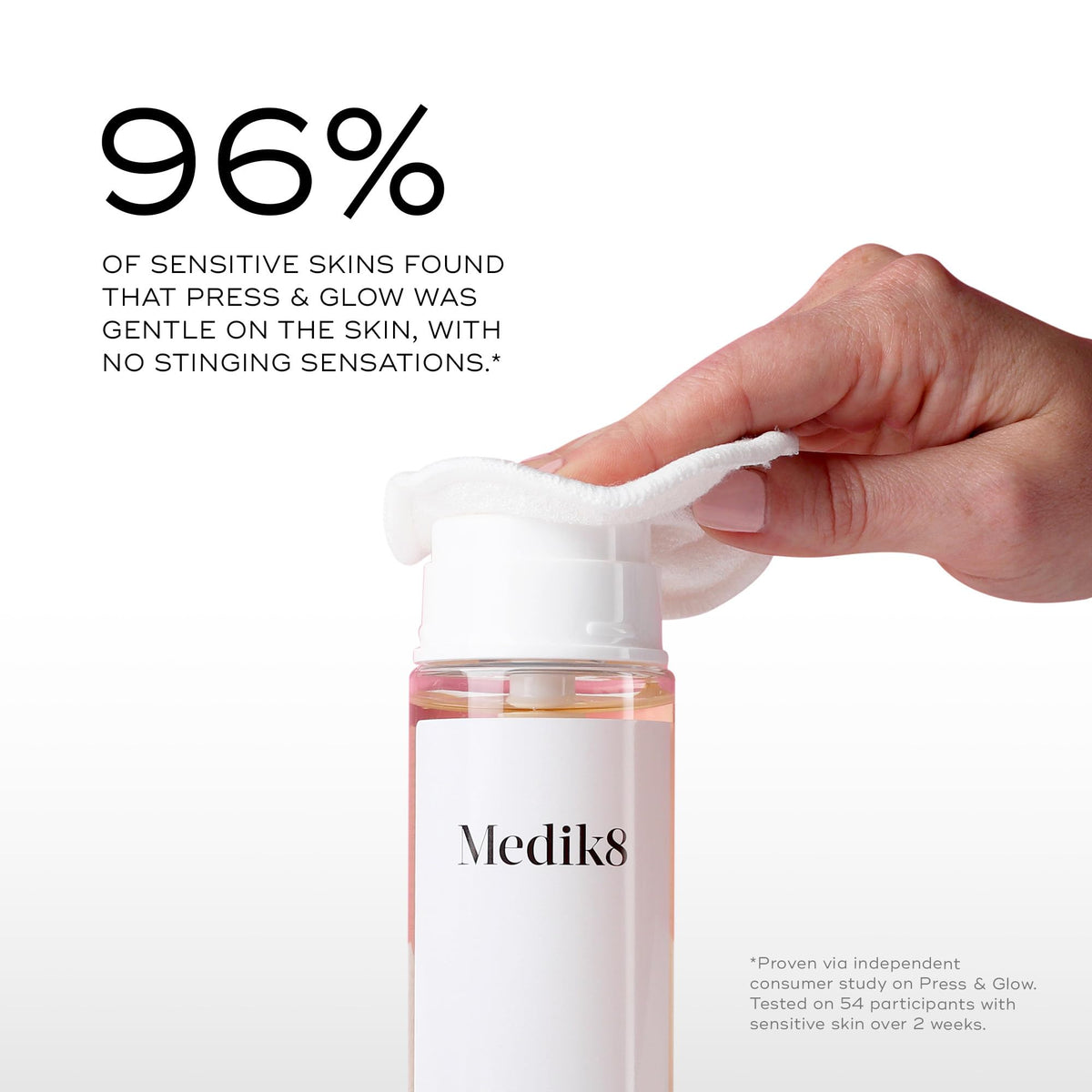 Medik8 press and glow clear tonic texture close-up showing lightweight hydration