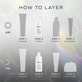 medik8 Prismatic+ applied to cheek, illustrates smooth spread and instant hydration benefit